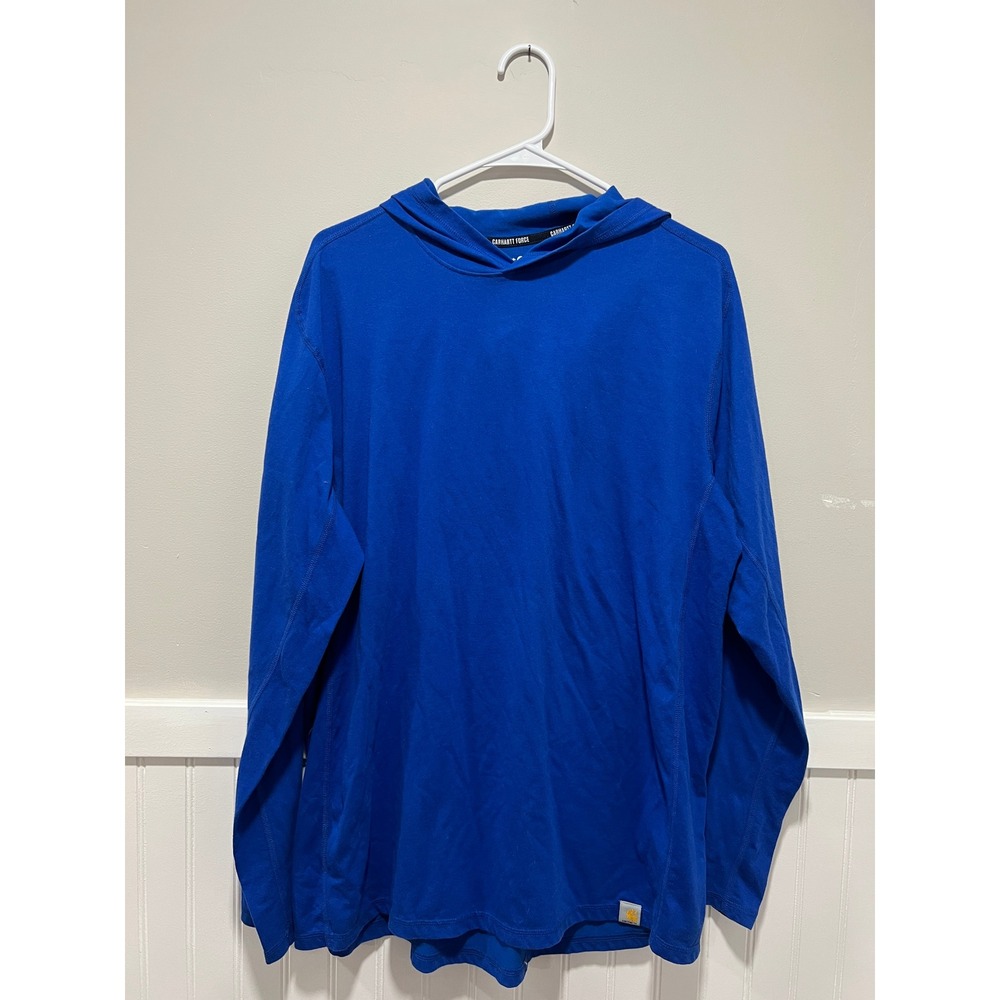 Carhartt Midweight Force Relaxed Fit Long Sleeve Hoodie Sweat Wicking Men Size L
